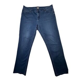 J. Jill Slim Leg Jeans Women 14 Blue Stretch Medium Wash Denim Pants